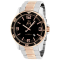 Jivago Men's Ultimate Black Dial, Two-tone Rose Stainless Steel Watch