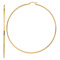 14k Yellow Gold Polished 3 9/16" Round Tube Hoop Earrings