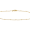 Square Bead Station Bracelet In 18K Gold Over Sterling Silver