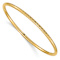 10k Yellow Gold 3mm Diamond-Cut Tube Slip-on Bangle