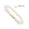 14K Yellow Gold 4-5mm White Freshwater Cultured Pearl Bracelet and
Earring Set
