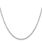 14k White Gold 1.45mm Solid Diamond Cut Cable Chain 18 Inches