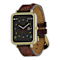 Wrangler Smart Watch Square Antique Gold Tone with Teal Brown Floral
Pattern Strap