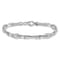Rhodium Over 14k White Gold Blue Topaz Bracelet