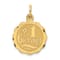 14K Yellow Gold Number 1 GRANDPA Disc Charm