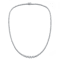 CZ Tennis Necklace In 14K Gold Over Sterling Silver