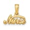 14k Yellow Gold Nurse Pendant