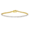 Lab-Grown Diamond Tennis Bracelet In 14K Gold Over Sterling Silver 5.00ctw