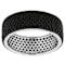 Black Spinel Pave Band Ring In Sterling Silver 2.95ctw