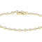 Delicate Lab-Grown Diamond Station Bracelet In Solid 10K Gold