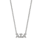 Rhodium Over Sterling Silver LogoArt Alpha Sigma Alpha Medium Pendant Necklace
