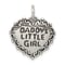 Sterling Silver Antiqued Daddy's Little Girl Pendant