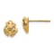 14k Yellow Gold Textured Mini Frog Stud Earrings