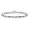 Rhodium Over 14k White Gold 6mm Polished Fancy Link Bracelet