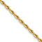 14k Yellow Gold 2.5mm Rope Link 16 Inch Chain
