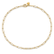 14K Yellow Gold Polished Fancy Link Anklet