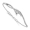 Rhodium Over 14k White Gold Polished Fancy Florina Diamond Bracelet