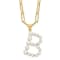 Gold Tone Sterling Silver 3-5.5mm Freshwater Cultured Pearl LETTER B
18-inch Necklace