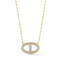 Rachel Zoe Pave CZ Mariner Pendant Necklace in 14K Gold Over Sterling Silver