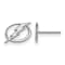 Rhodium Over Sterling Silver NHL Tampa Bay Lightning LogoArt Extra Small
Post Earrings