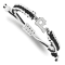 Stainless Steel MLB LogoArt Pittsburgh Pirates Adjustable Cord Bracelet