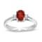 0.50cttw Natural Heated Ruby and Diamond Ring in 14k White Gold