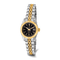 Ladies Charles Hubert IP-plated Two-tone 26mm Black Dial Watch