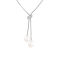 7-8mm White Cultured Freshwater Pearl Sterling Silver Necklace