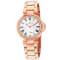 Christian Van Sant Women's Cybele White Dial, Rose Stainless Steel Watch