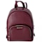 Michael Kors Jaycee Medium Leather Zip Pocket Backpack in Oxblood