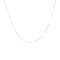 10K White Gold Fine Box 16 Inch Chain Necklace