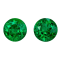 Zambian Emerald 5.5mm Round Matched Pair 1.20ctw