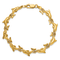 14k Yellow Gold Polished 3D Reversible Dolphin Bracelet