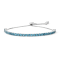 London Blue Topaz Sterling Silver Bolo Bracelet 3.41ctw