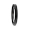 SAN ANTONIO Flat Black Tungsten Carbide Band with Brushed Finish 2mm