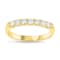 0.50cttw 7 Stone Diamond Band Ring in 14k Yellow Gold