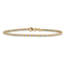 14K Two-tone Diamond-cut Beaded 7.5-inch Bracelet