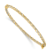 14K Two-Tone Polished Hinged Bangle Bracelet