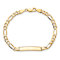 10k Yellow Gold Figaro Link ID Bracelet