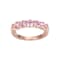 Pink Cubic Zirconia 18k Rose Gold Over Sterling Silver Ring 2.16ctw