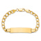 10k Yellow Gold Curb Link ID Bracelet