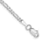 14K White Gold 2.25mm Flat Figaro Chain Bracelet