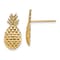 14K Yellow Gold Textured Pineapple Stud Earrings