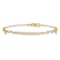 14K Two-tone Gold Polished Infinity and Heart Bracelet