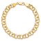 10k Yellow Gold 7mm Double Link Charm Bracelet