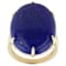 Lapis Lazuli Large Oval Solitaire Ring In 18K Gold Over Sterling Silver 25x18mm