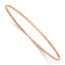14k Rose Gold 1.5mm Polished Slip-on Bangle Bracelet