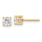 14K Yellow Gold Lab Grown Diamond Fashion Earrings