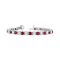 6.25ctw Ruby and Diamond Bracelet in 14k White Gold