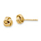 14k Yellow Gold 6.45mm Love Knot Stud Earrings